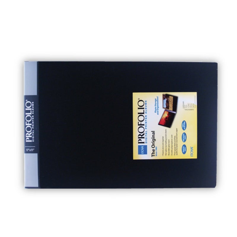 Itoya Original Art ProFolio 14x11 Black Art Portfolio Binder with Plastic Sleeves with 48 Pages - Portfolio Folder for Artwork with Clear Sheet Protectors - Presentation Book for Art Display